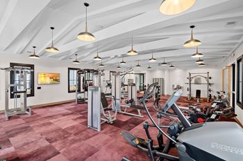 Modern gym interior